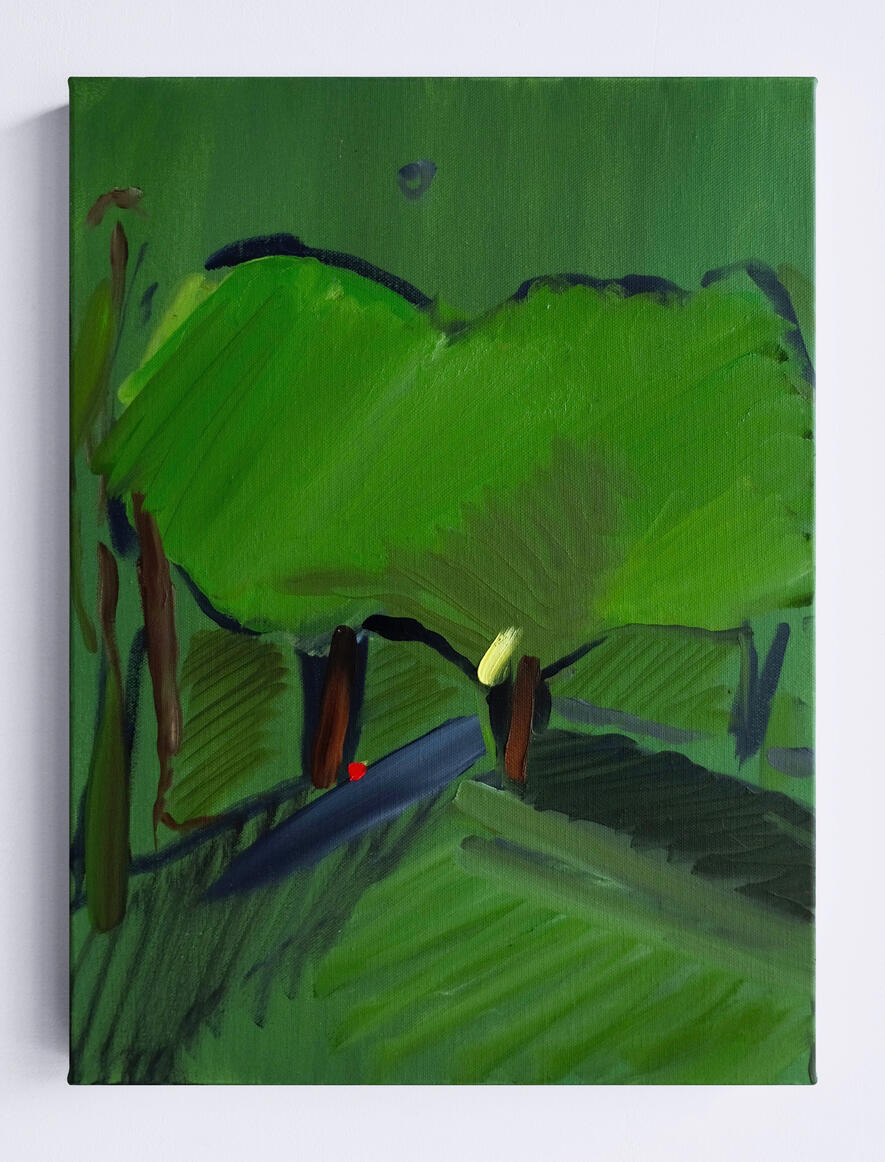 Study of Trees, 2018, Oil on canvas, 40 x 30 cm