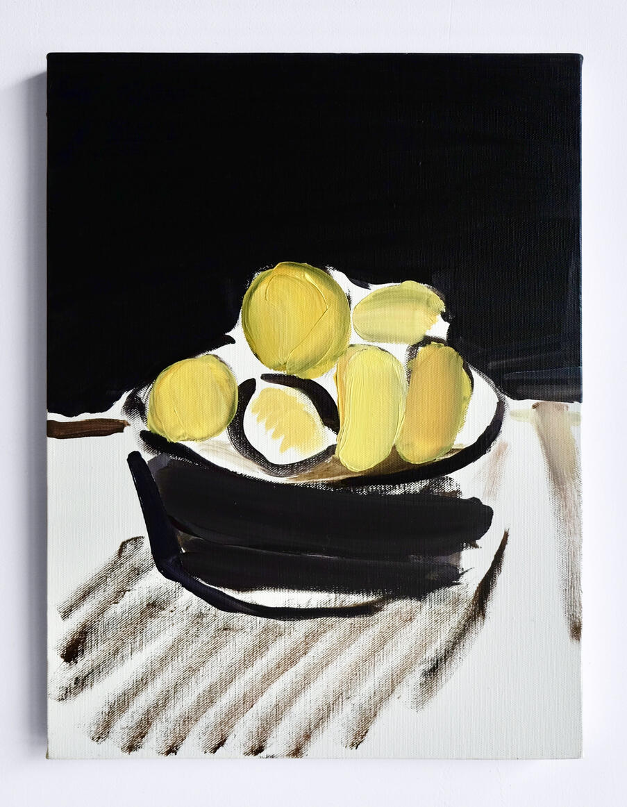 Still Life With Yellow, 2018, Oil on canvas, 40 x 30 cm