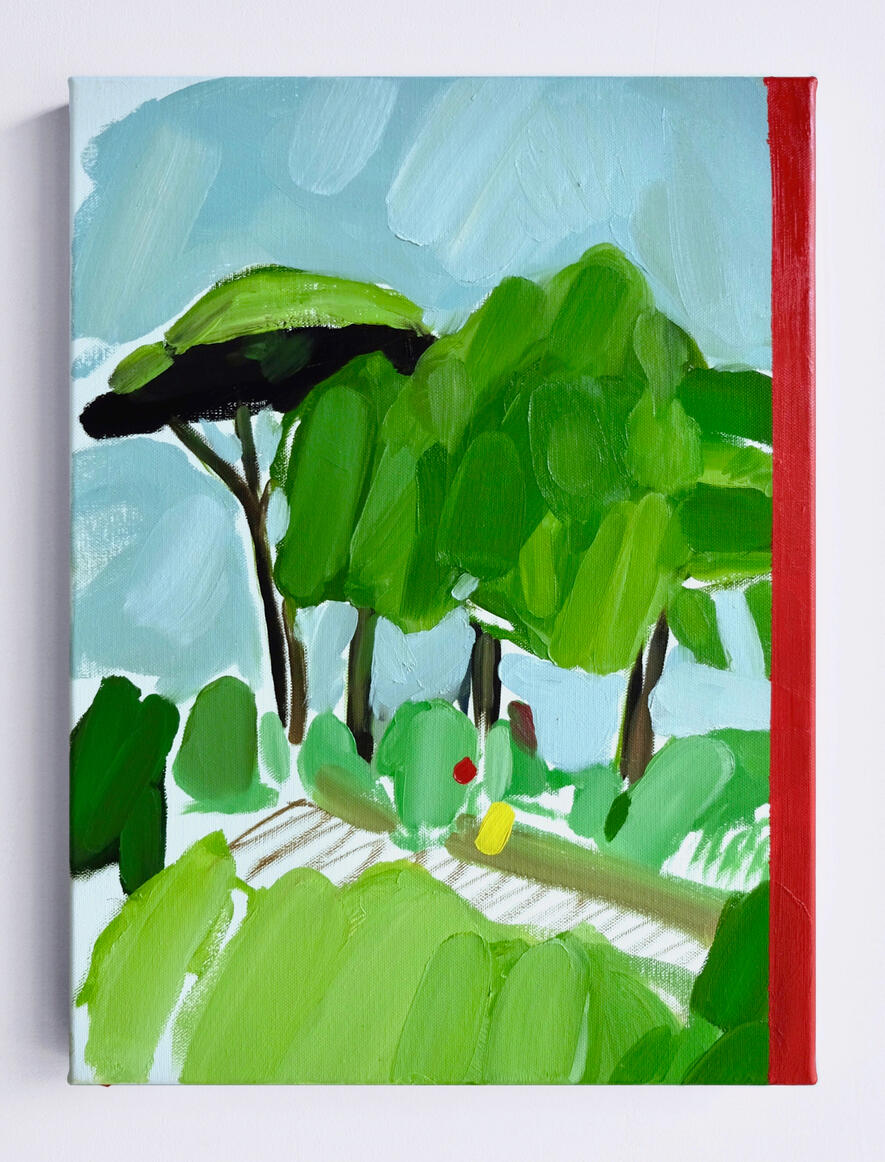 Italian Garden, 2017, oil on canvas, 40 x 30 cm