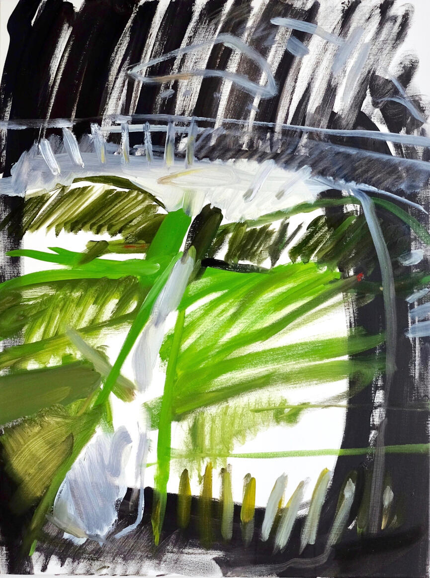 The First Sketch, 2017, oil on canvas, 80 x 60 cm