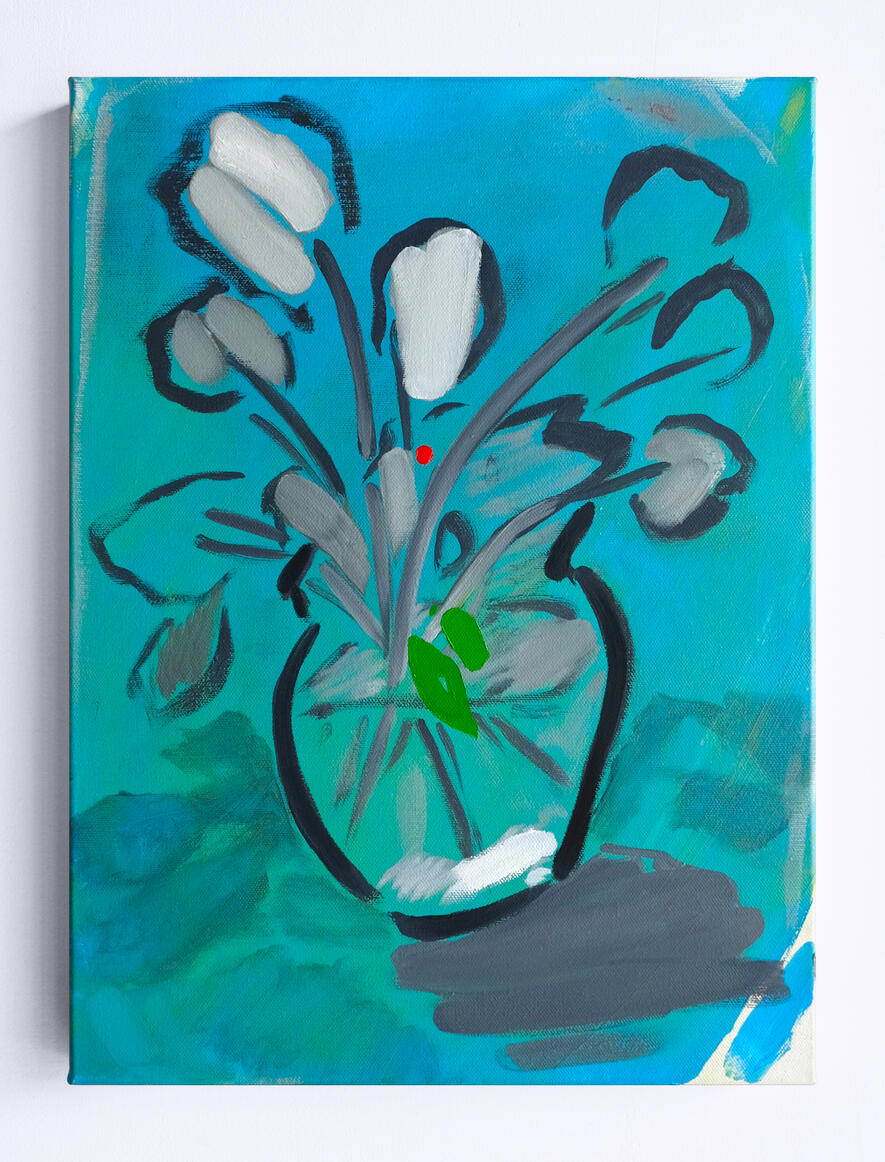 A Study From the Studio Before Broken Hearts, 2018, Oil on canvas, 40 x 30 cm